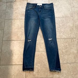 Cafe denim dark wash skinny jeans